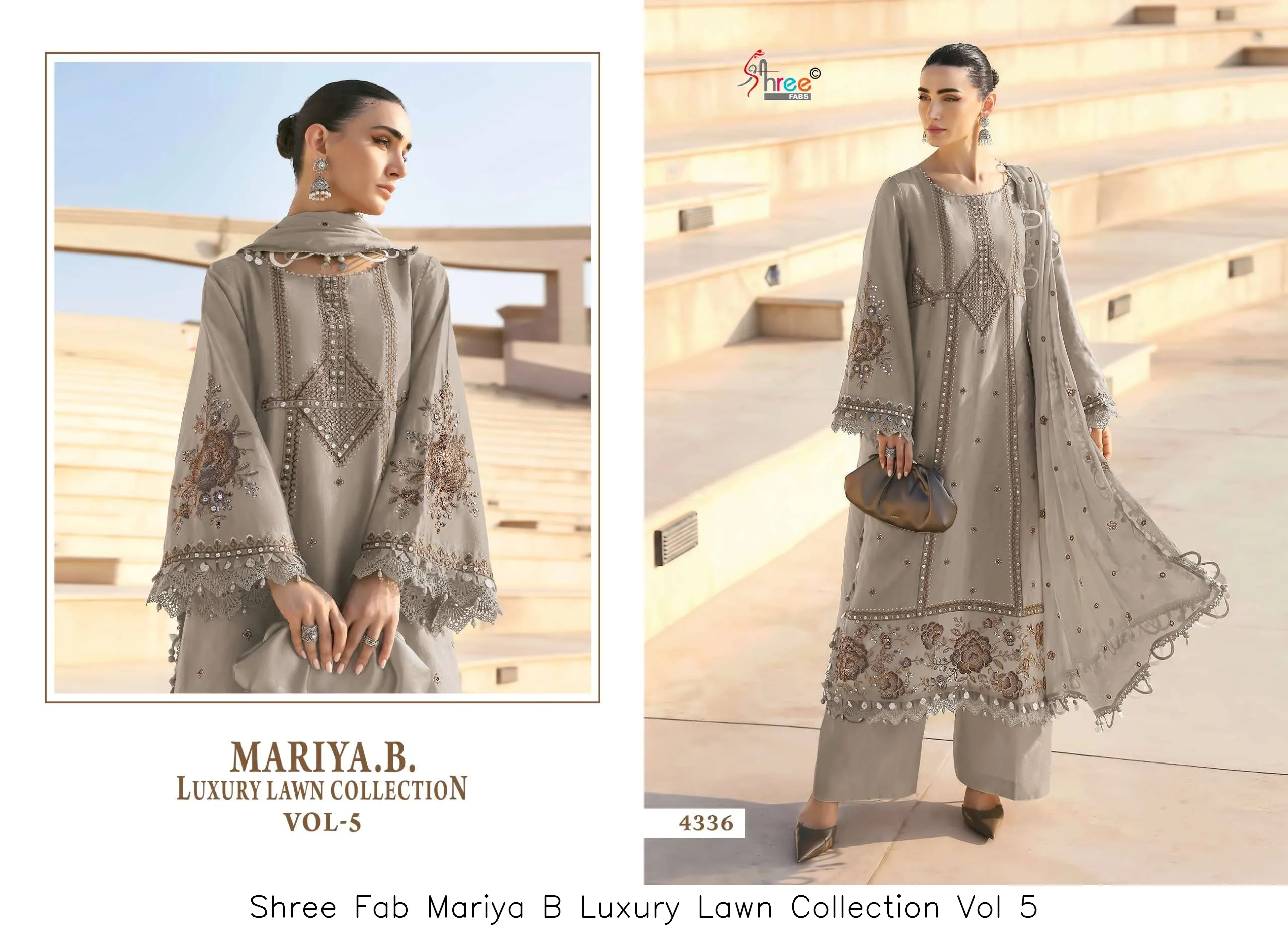 Shree Fab Mariya B Luxury Lawn Collection Vol 5 - Image 2