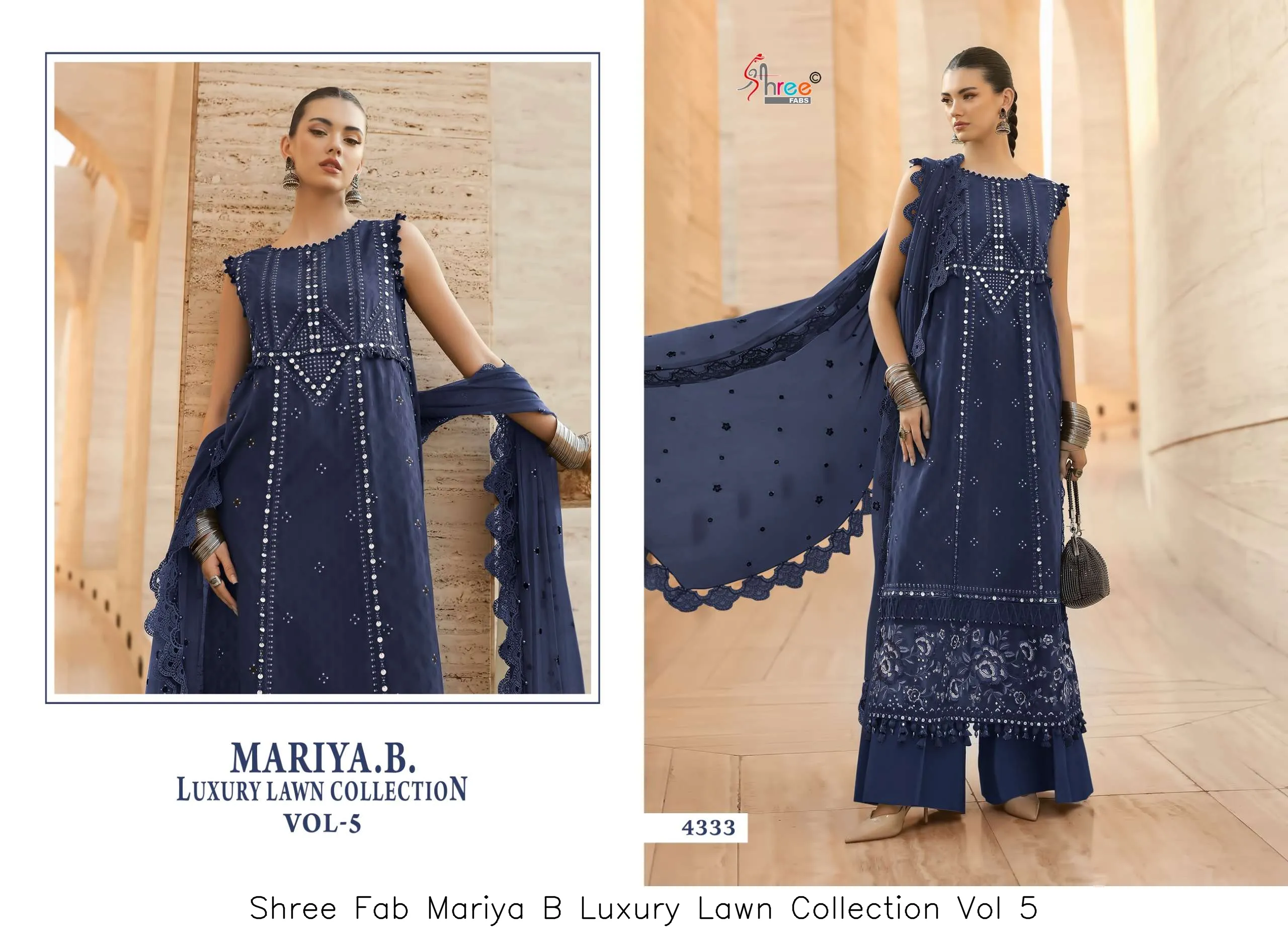 Shree Fab Mariya B Luxury Lawn Collection Vol 5 - Image 5
