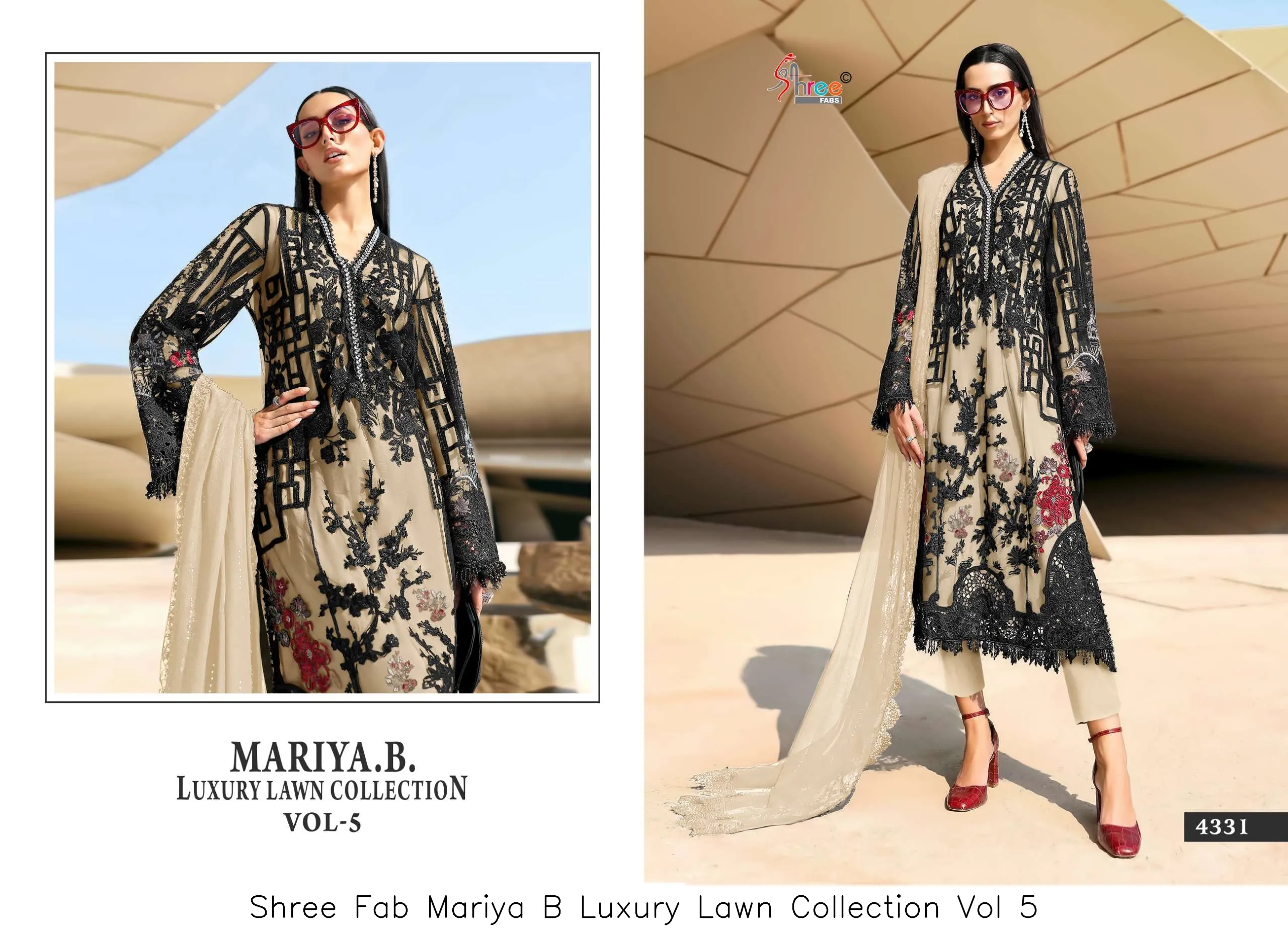 Shree Fab Mariya B Luxury Lawn Collection Vol 5 - Image 7