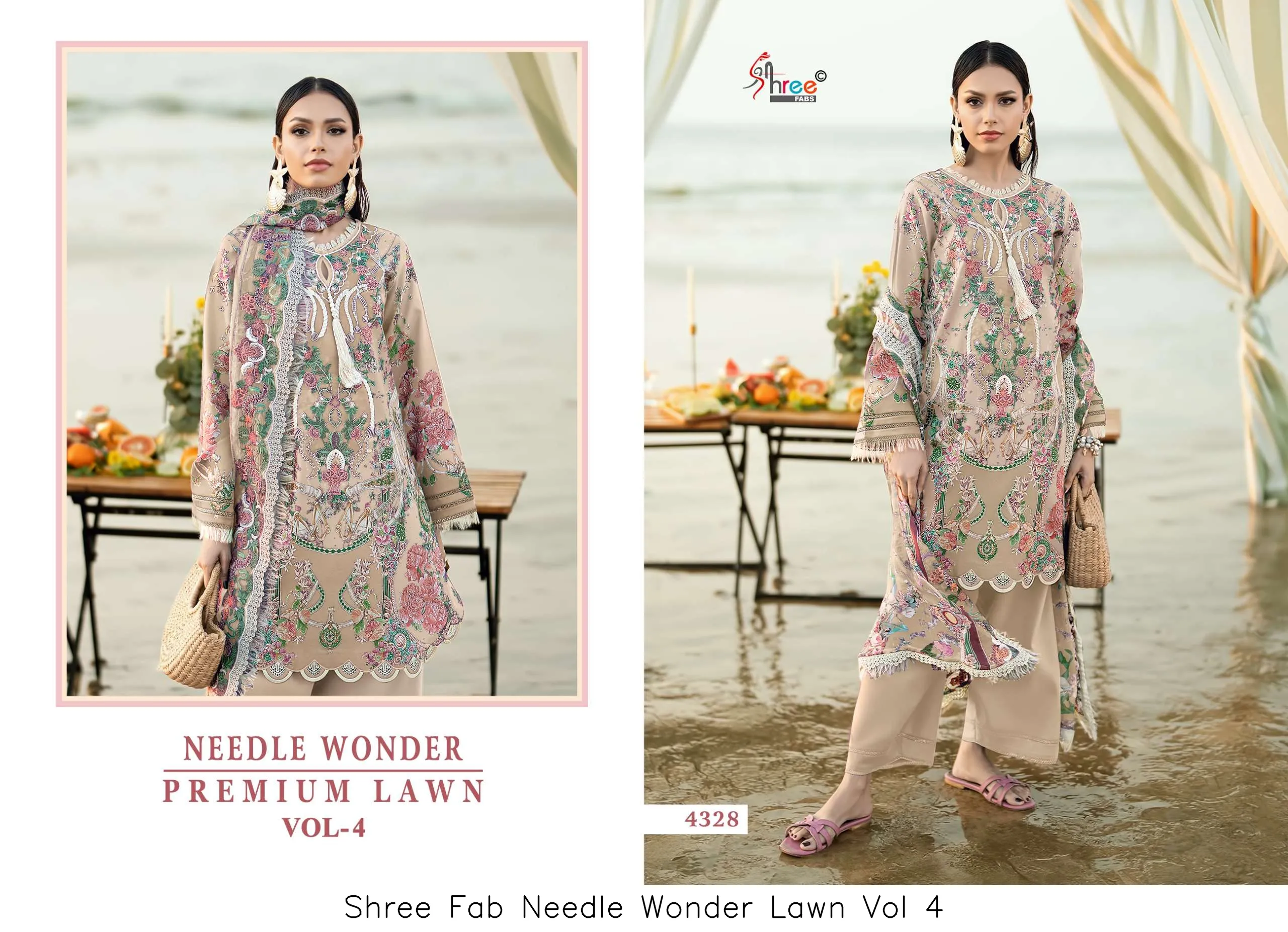 Shree Fab Needle Wonder Lawn Vol 4 - Image 2