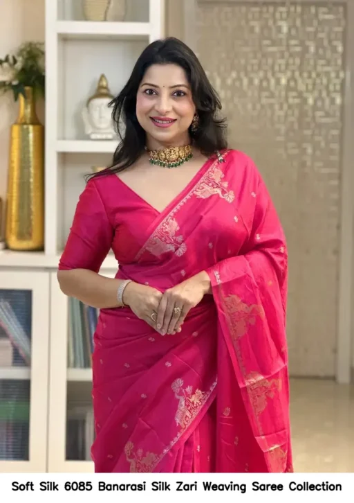 Soft Silk 6085 Banarasi Silk Zari Weaving Saree Collection