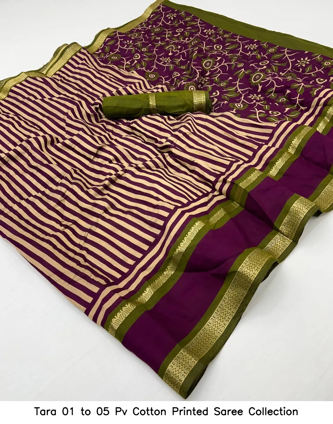 Tara 01 to 05 Pv Cotton Printed Saree Collection - Image 7