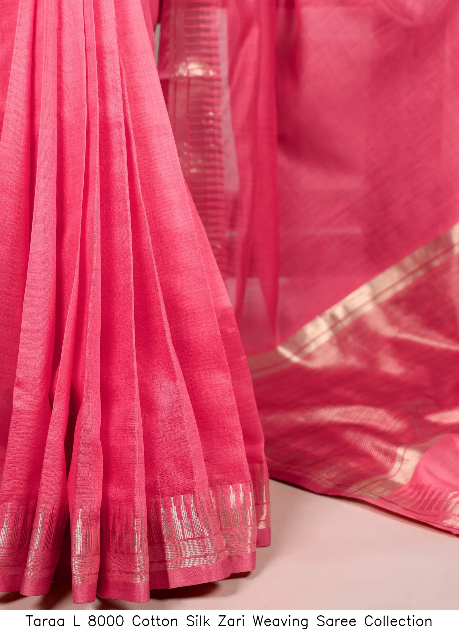 Taraa L 8000 Cotton Silk Zari Weaving Saree Collection - Image 7