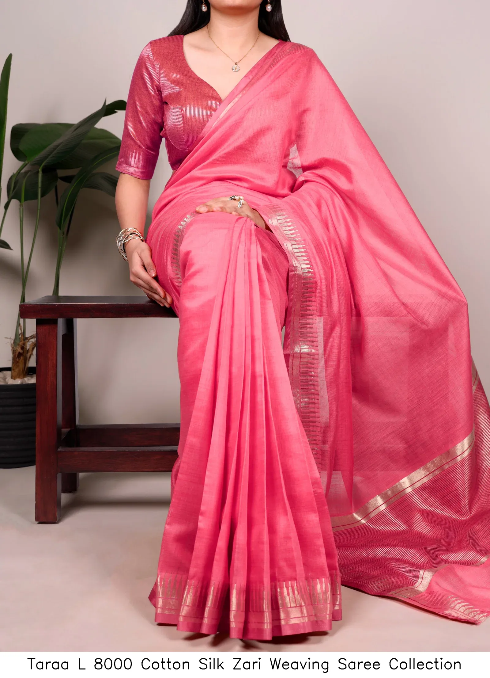 Taraa L 8000 Cotton Silk Zari Weaving Saree Collection - Image 8