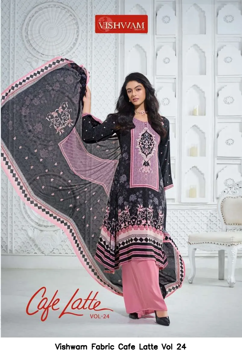 Vishwam Fabric Cafe Latte Vol 24