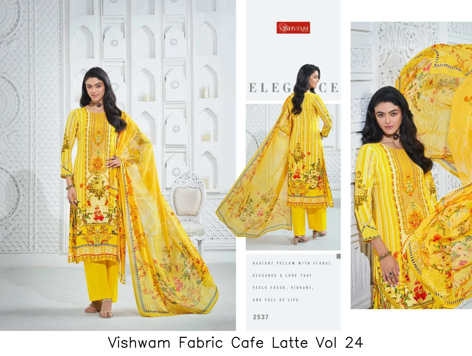 Vishwam Fabric Cafe Latte Vol 24 - Image 2