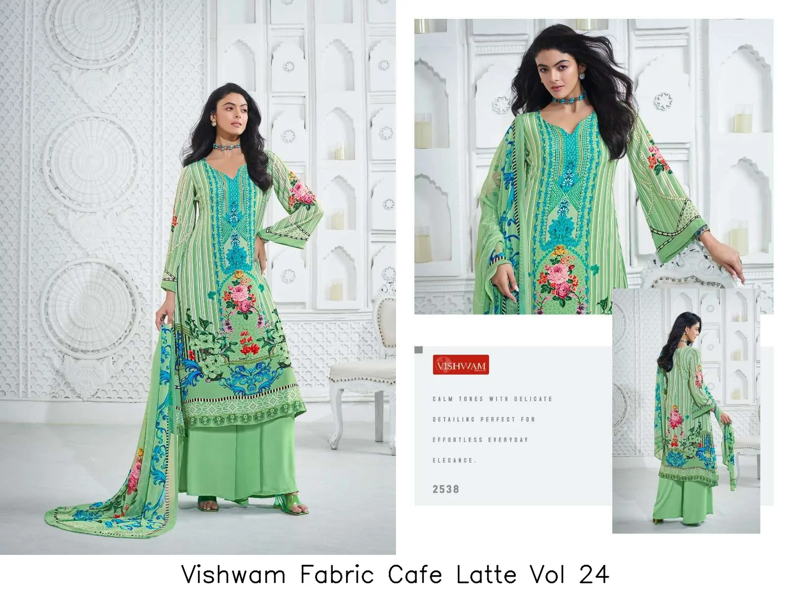Vishwam Fabric Cafe Latte Vol 24 - Image 6