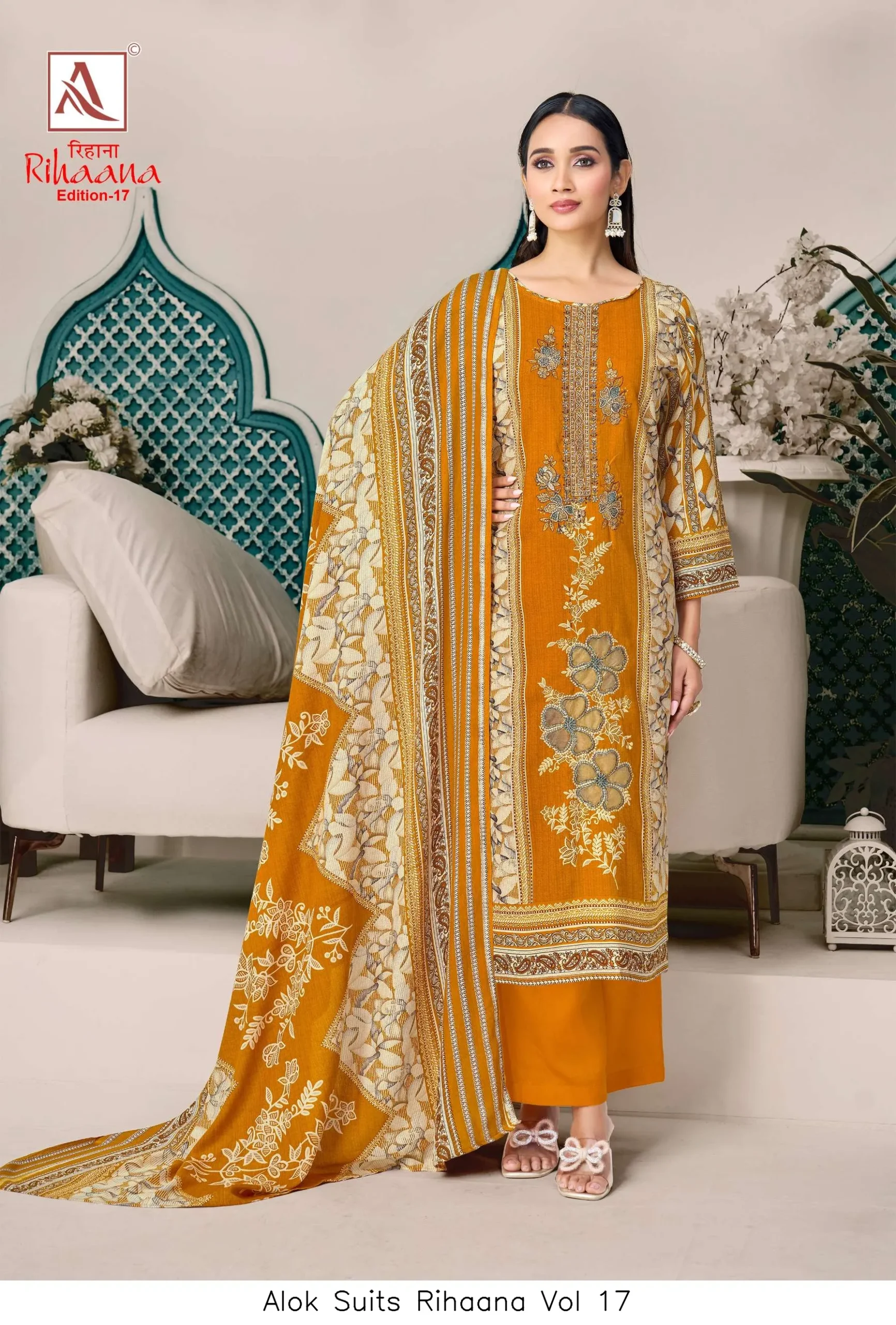 Alok Suits Rihaana Vol 17 - Image 4