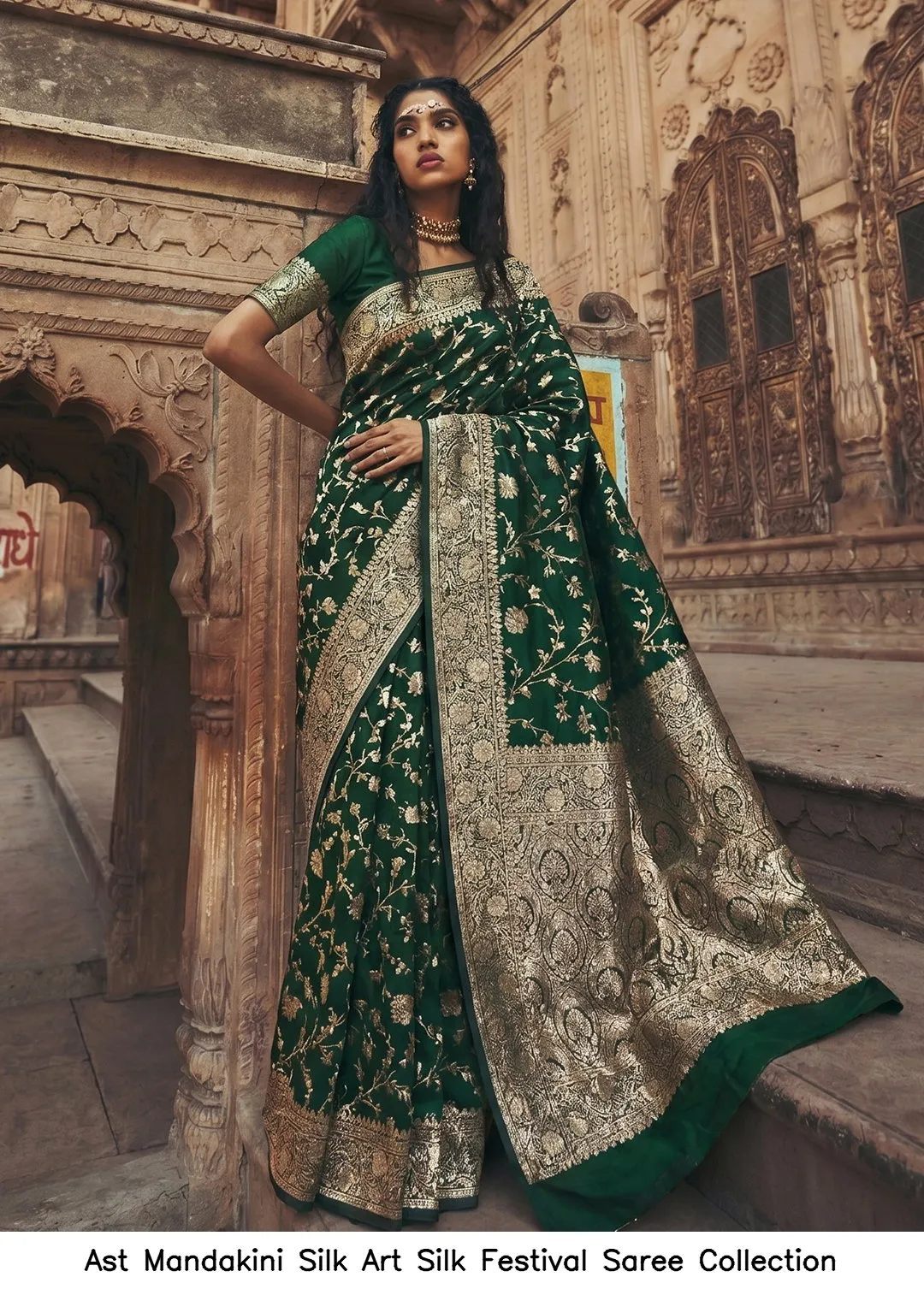 Ast Mandakini Silk Art Silk Festival Saree Collection - Image 2