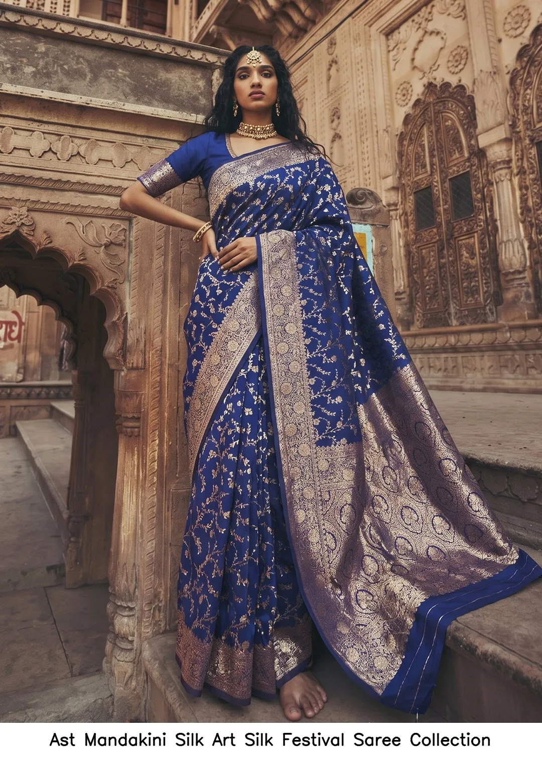 Ast Mandakini Silk Art Silk Festival Saree Collection - Image 6