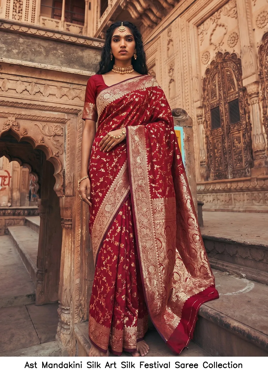 Ast Mandakini Silk Art Silk Festival Saree Collection - Image 7