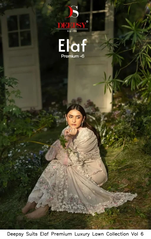 Deepsy Suits Elaf Premium Luxury Lawn Collection Vol 6