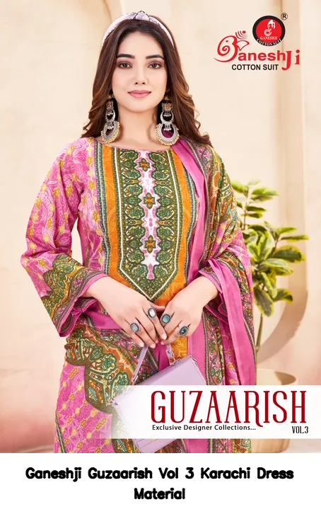 Ganeshji Guzaarish Vol 3 Karachi Dress Material