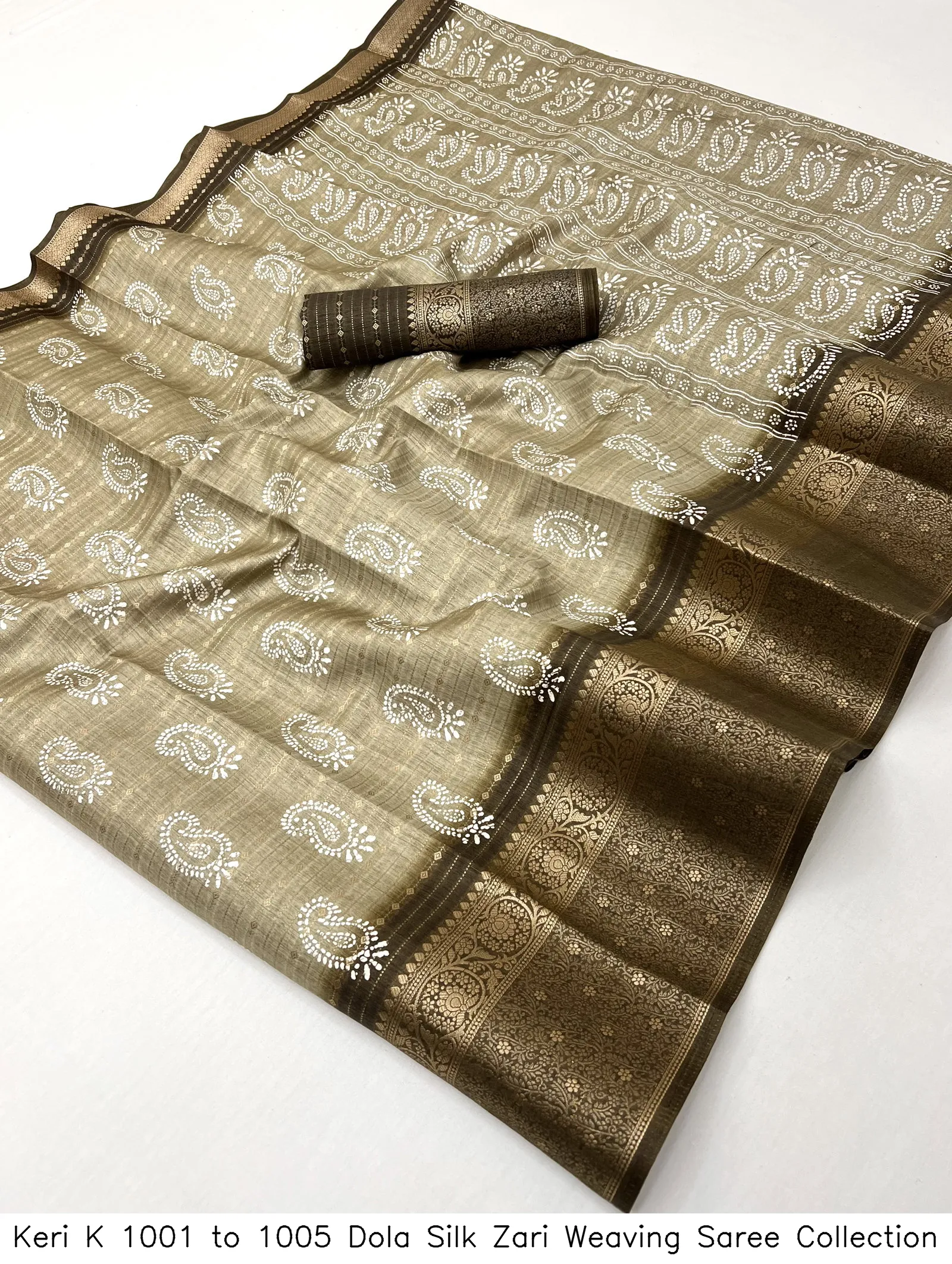 Keri K 1001 to 1005 Dola Silk Zari Weaving Saree Collection - Image 4