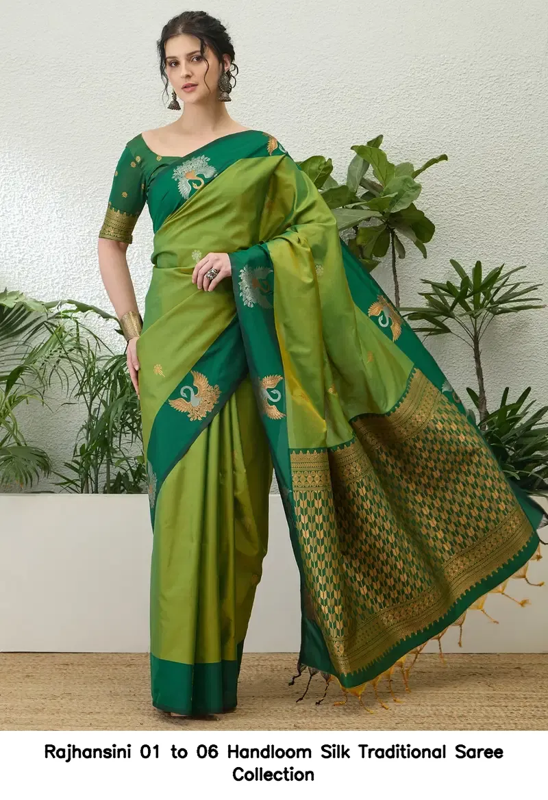 Rajhansini 01 to 06 Handloom Silk Traditional Saree Collection