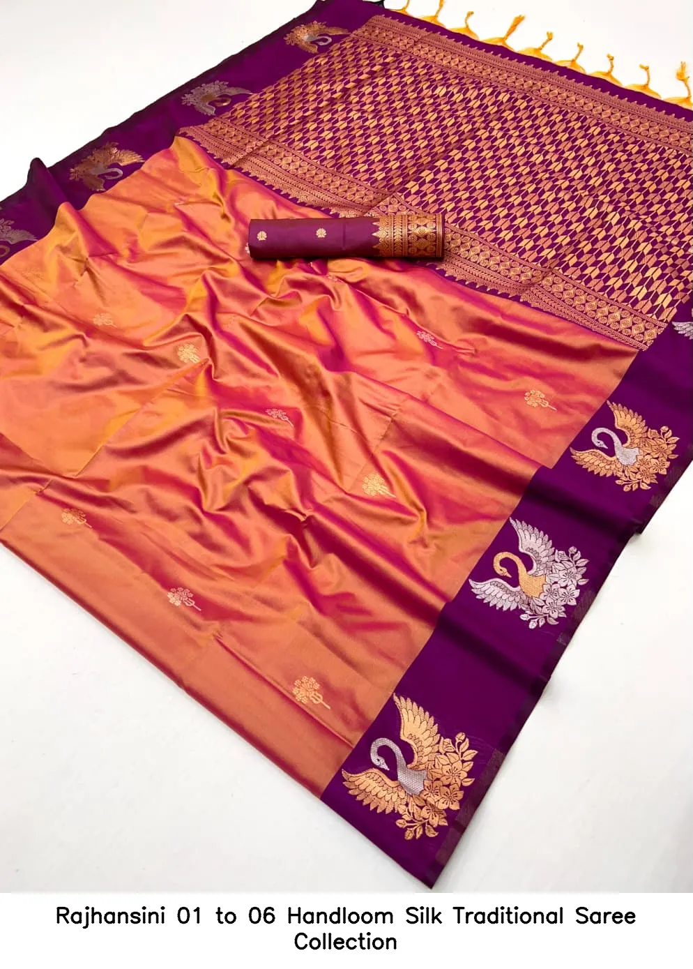 Rajhansini 01 to 06 Handloom Silk Traditional Saree Collection - Image 10
