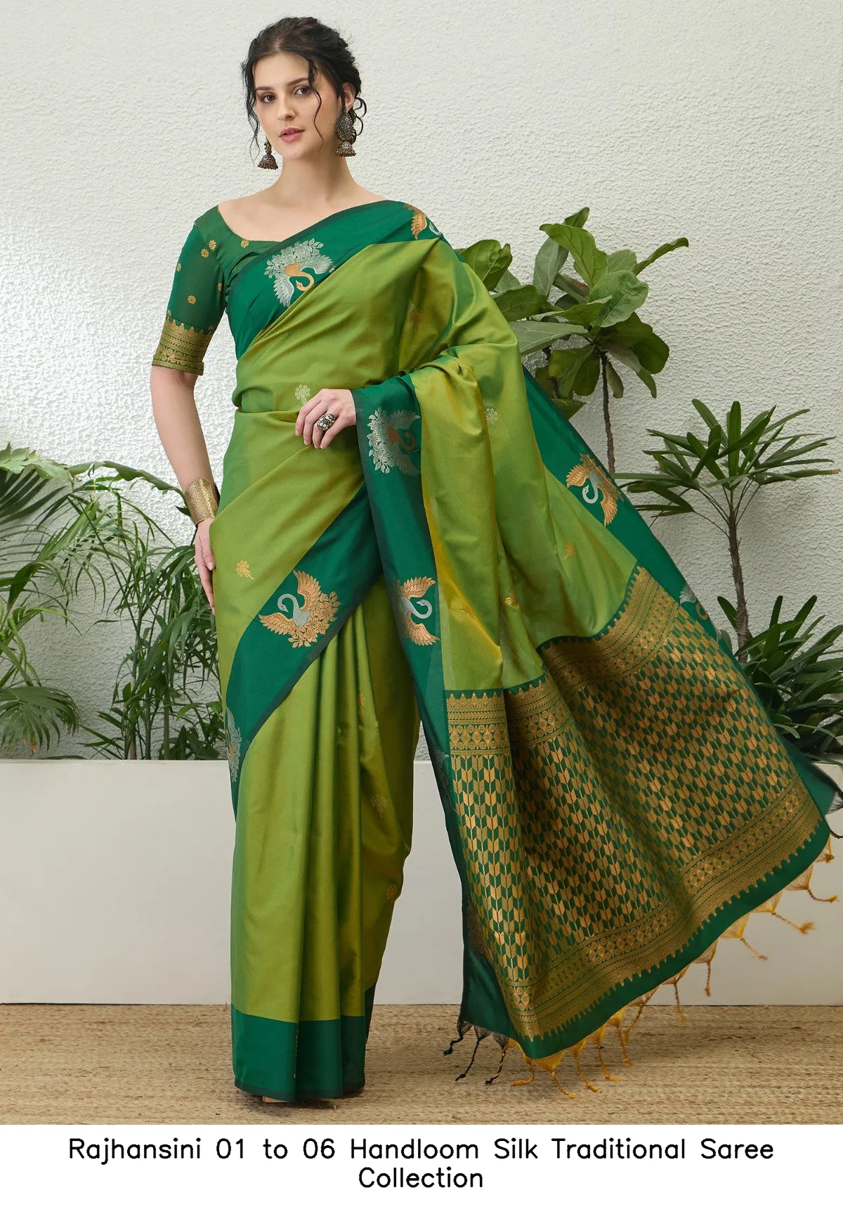 Rajhansini 01 to 06 Handloom Silk Traditional Saree Collection - Image 12