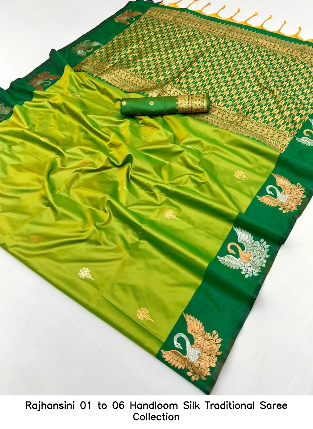 Rajhansini 01 to 06 Handloom Silk Traditional Saree Collection - Image 13
