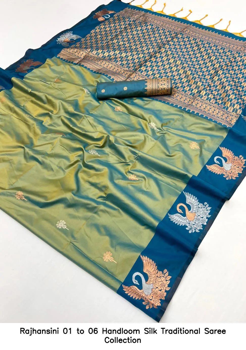 Rajhansini 01 to 06 Handloom Silk Traditional Saree Collection - Image 14