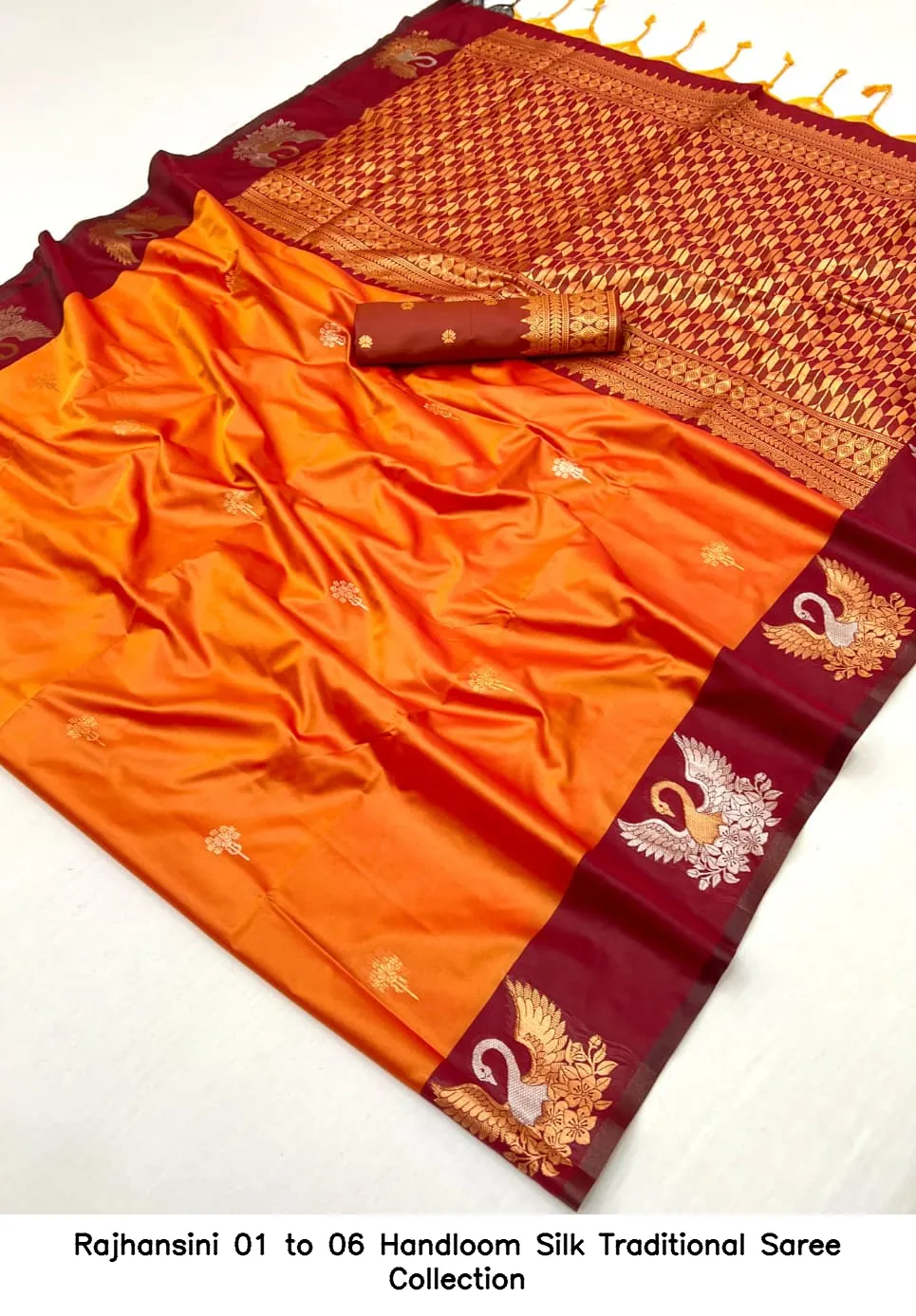 Rajhansini 01 to 06 Handloom Silk Traditional Saree Collection - Image 2