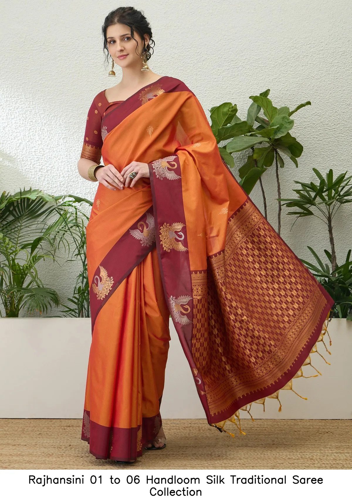 Rajhansini 01 to 06 Handloom Silk Traditional Saree Collection - Image 3