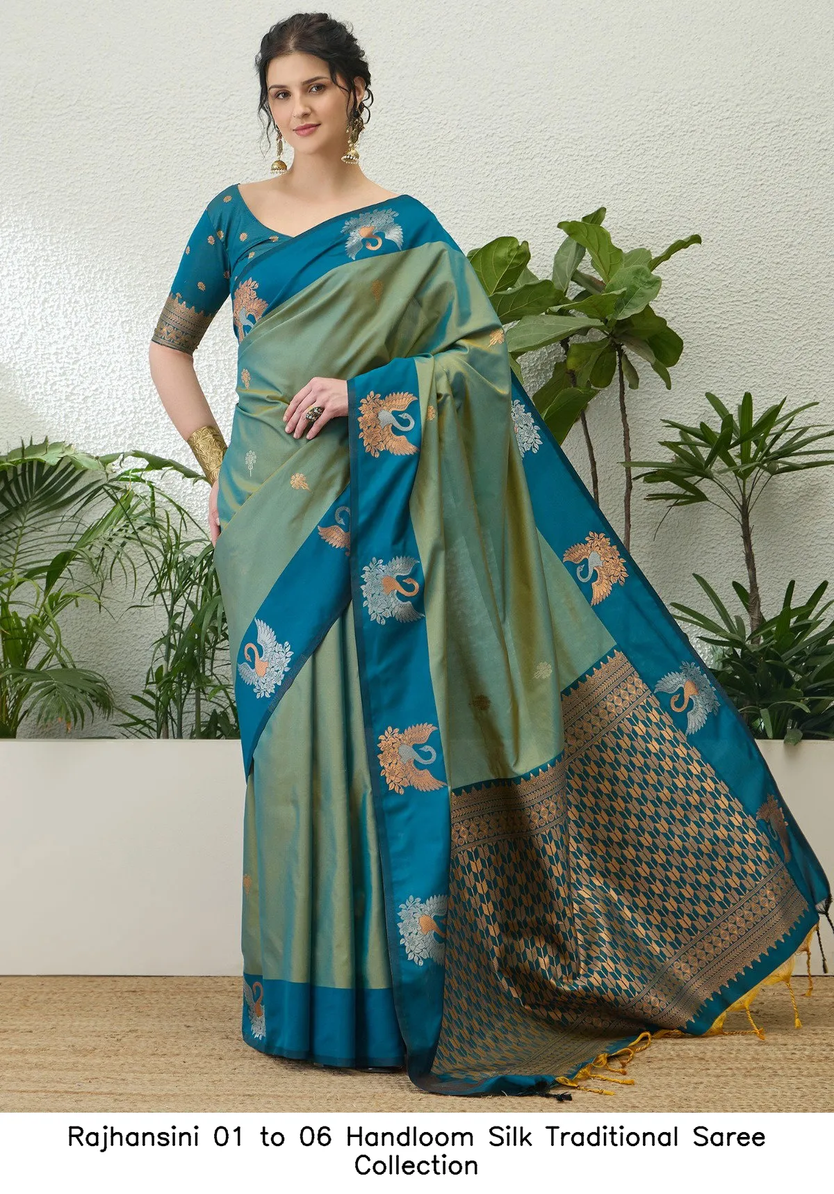 Rajhansini 01 to 06 Handloom Silk Traditional Saree Collection - Image 5