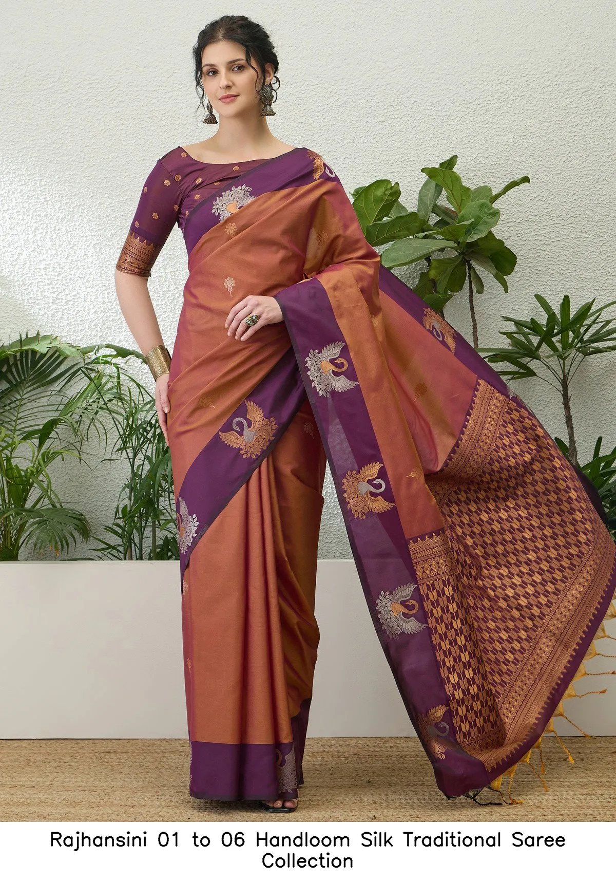 Rajhansini 01 to 06 Handloom Silk Traditional Saree Collection - Image 7