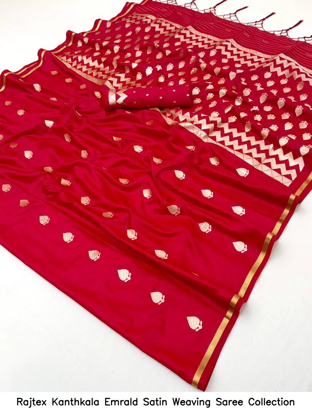 Rajtex Kanthkala Emrald Satin Weaving Saree Collection - Image 15