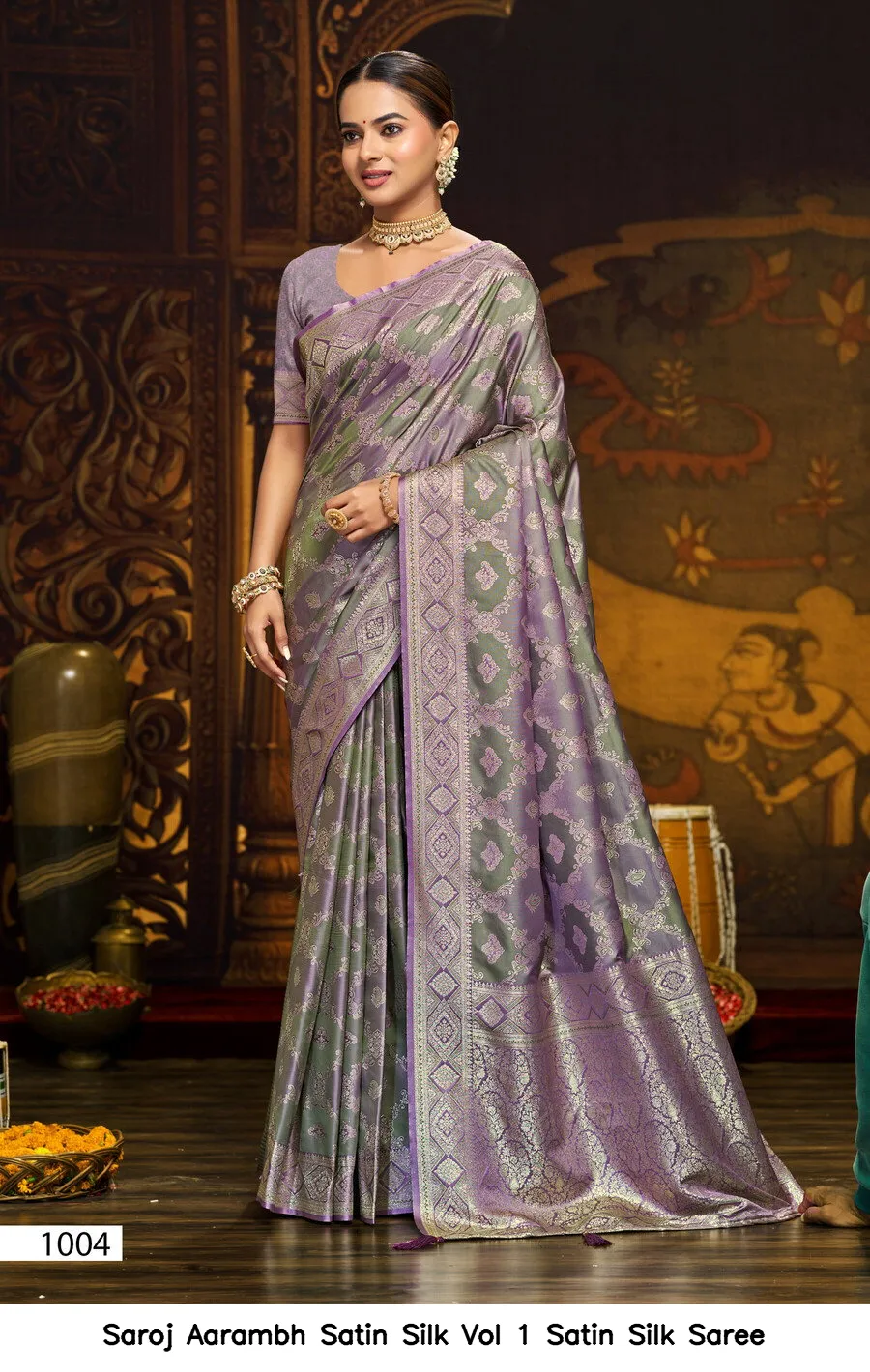 Saroj Aarambh Satin Silk Vol 1 Satin Silk Saree - Image 2