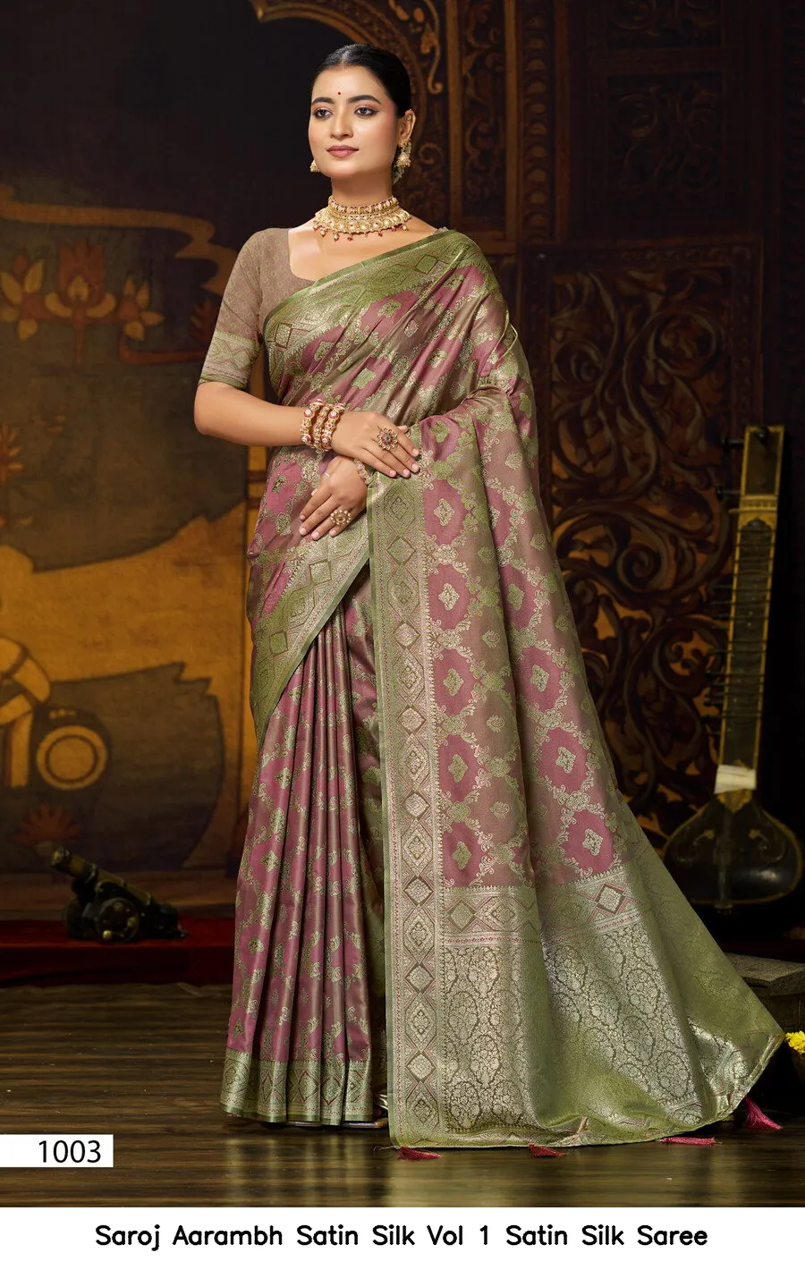 Saroj Aarambh Satin Silk Vol 1 Satin Silk Saree - Image 4