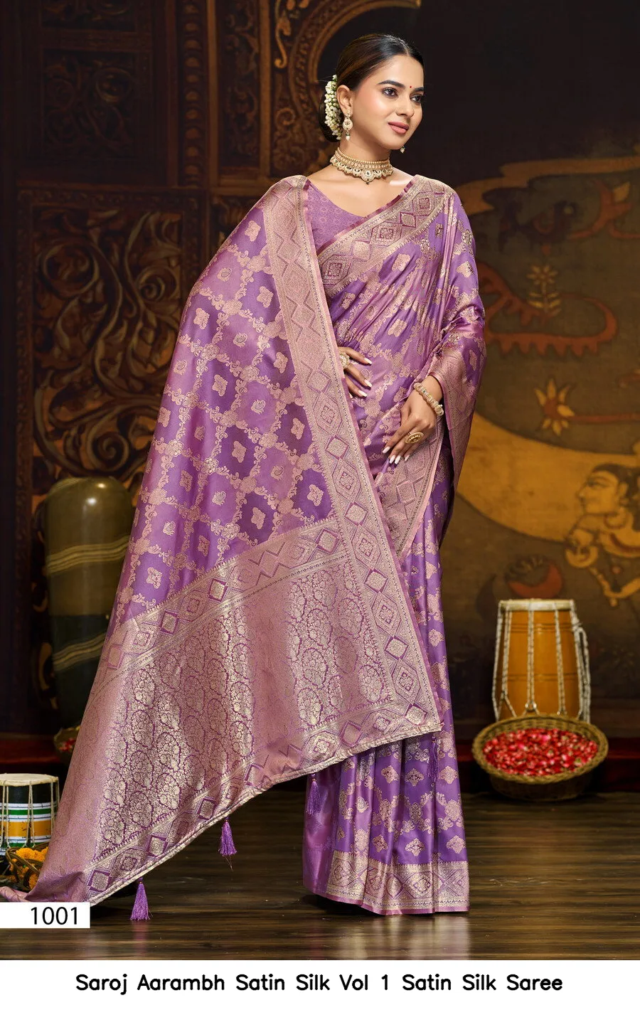 Saroj Aarambh Satin Silk Vol 1 Satin Silk Saree - Image 5