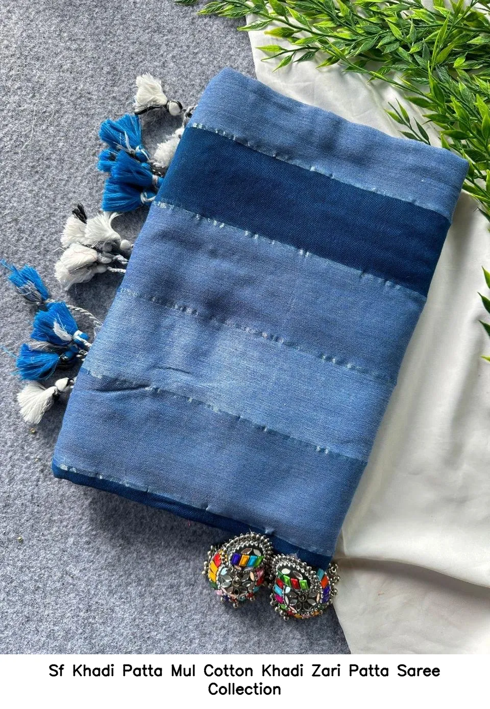Sf Khadi Patta Mul Cotton Khadi Zari Patta Saree Collection - Image 9