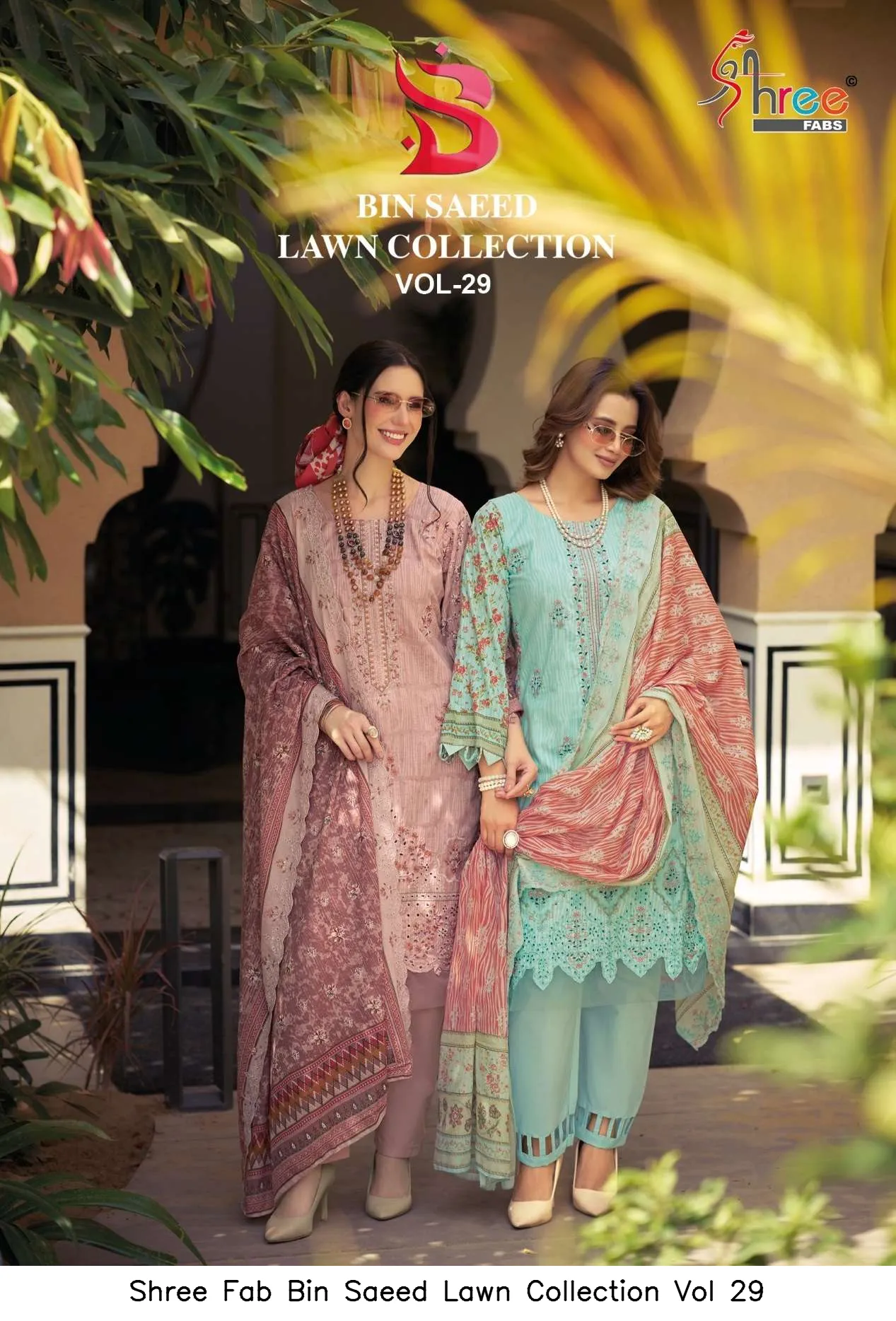 Shree Fab Bin Saeed Lawn Collection Vol 29