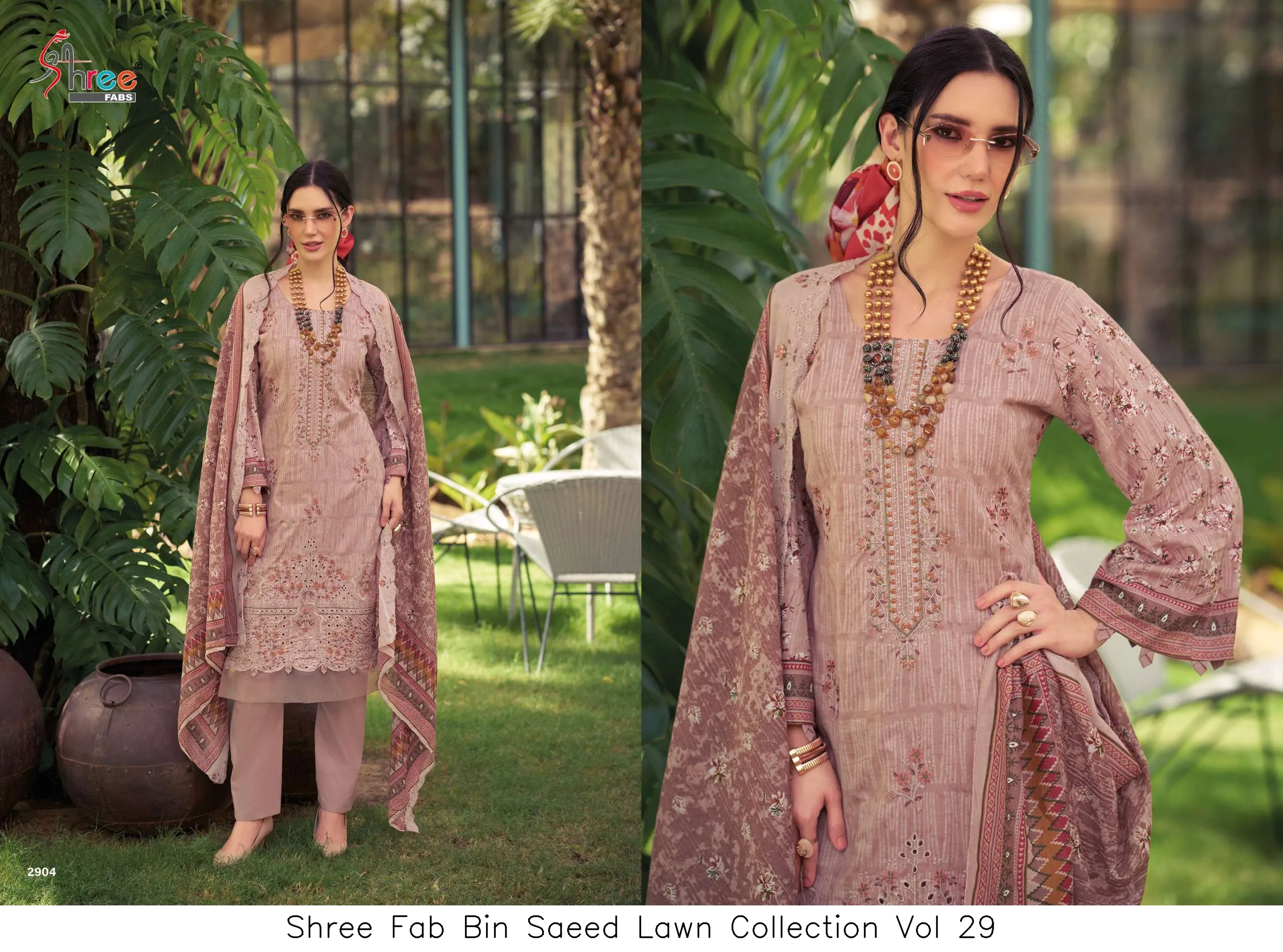Shree Fab Bin Saeed Lawn Collection Vol 29 - Image 3