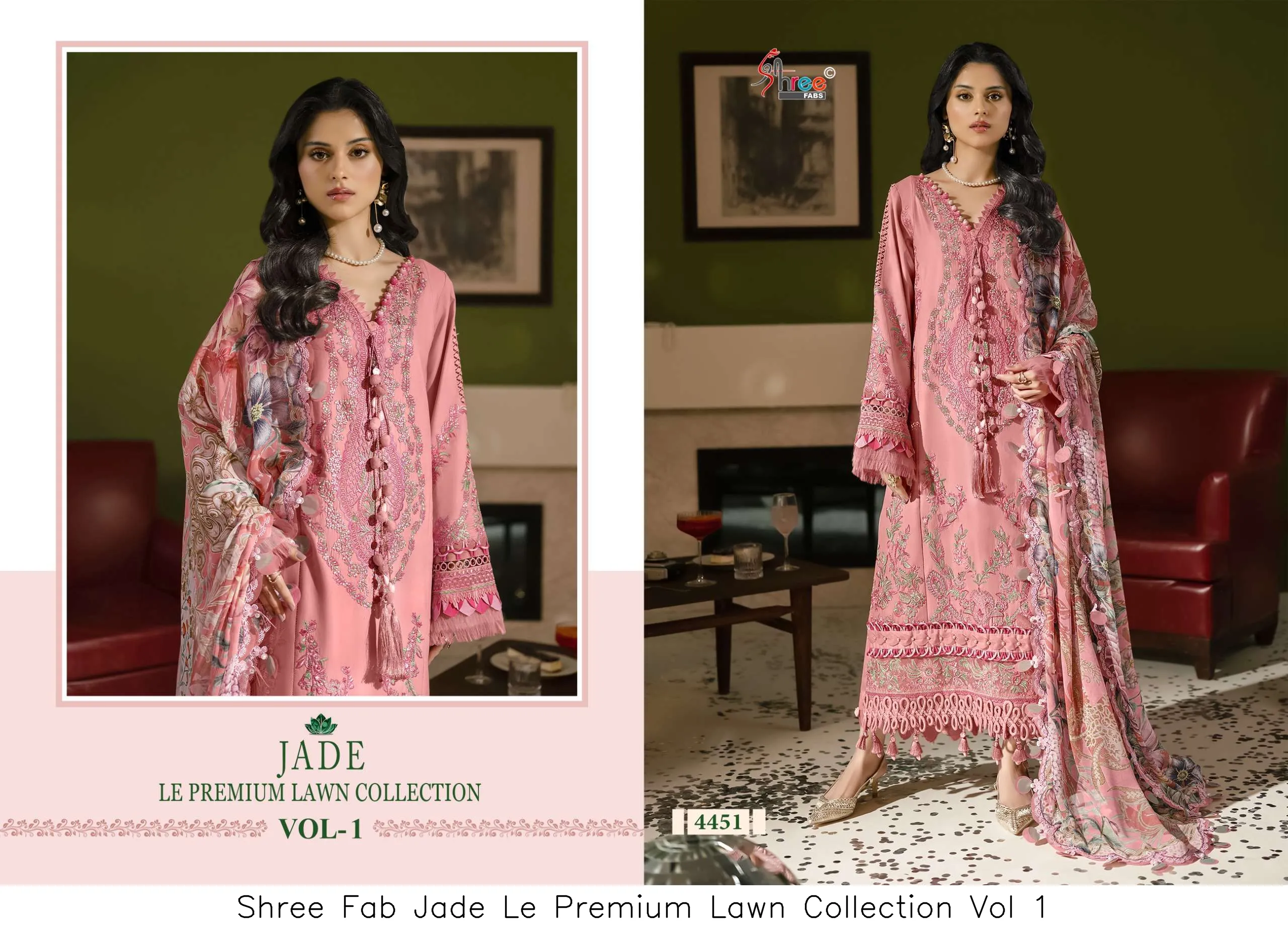 Shree Fab Jade Le Premium Lawn Collection Vol 1 - Image 4