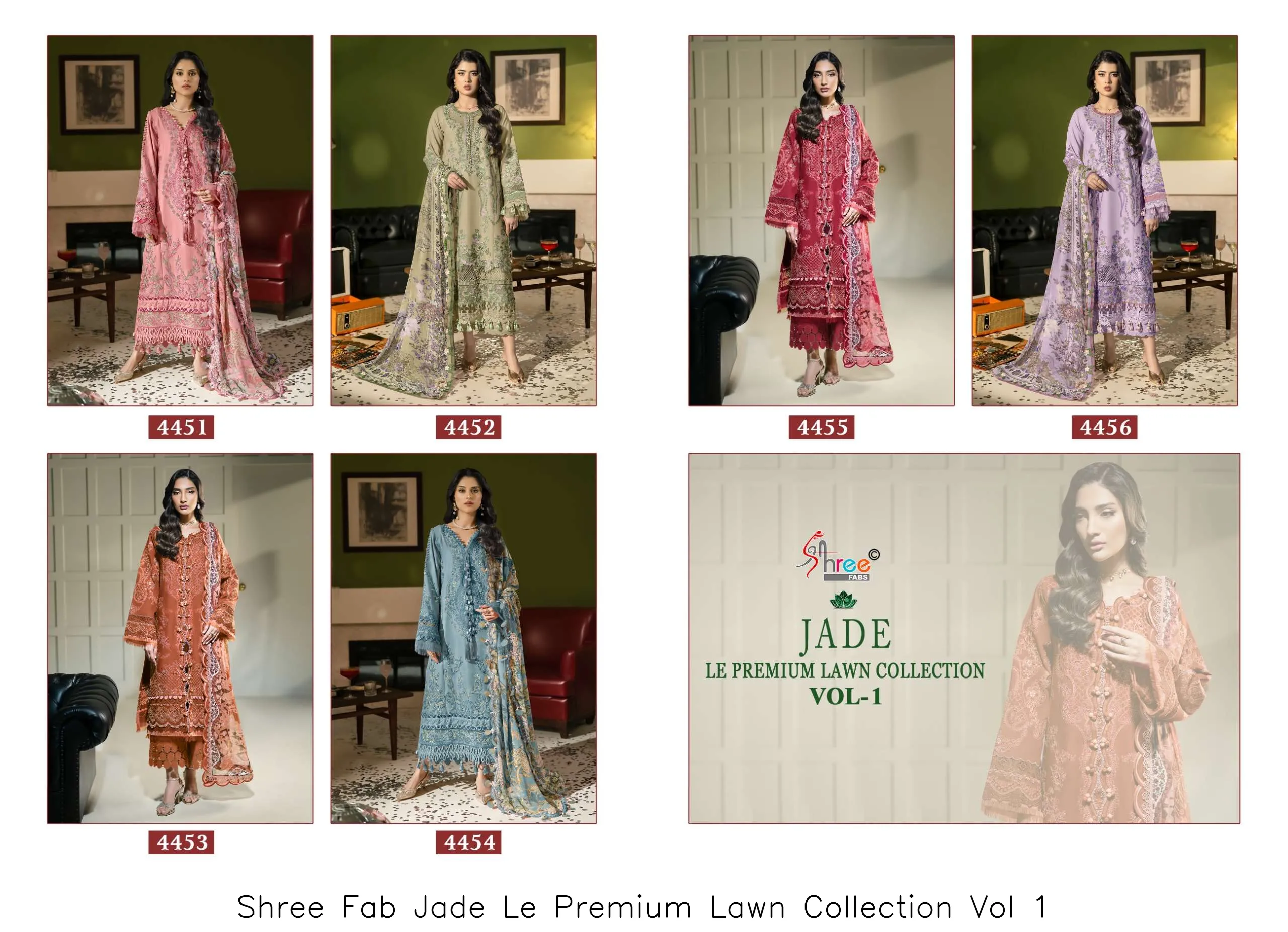 Shree Fab Jade Le Premium Lawn Collection Vol 1 - Image 6