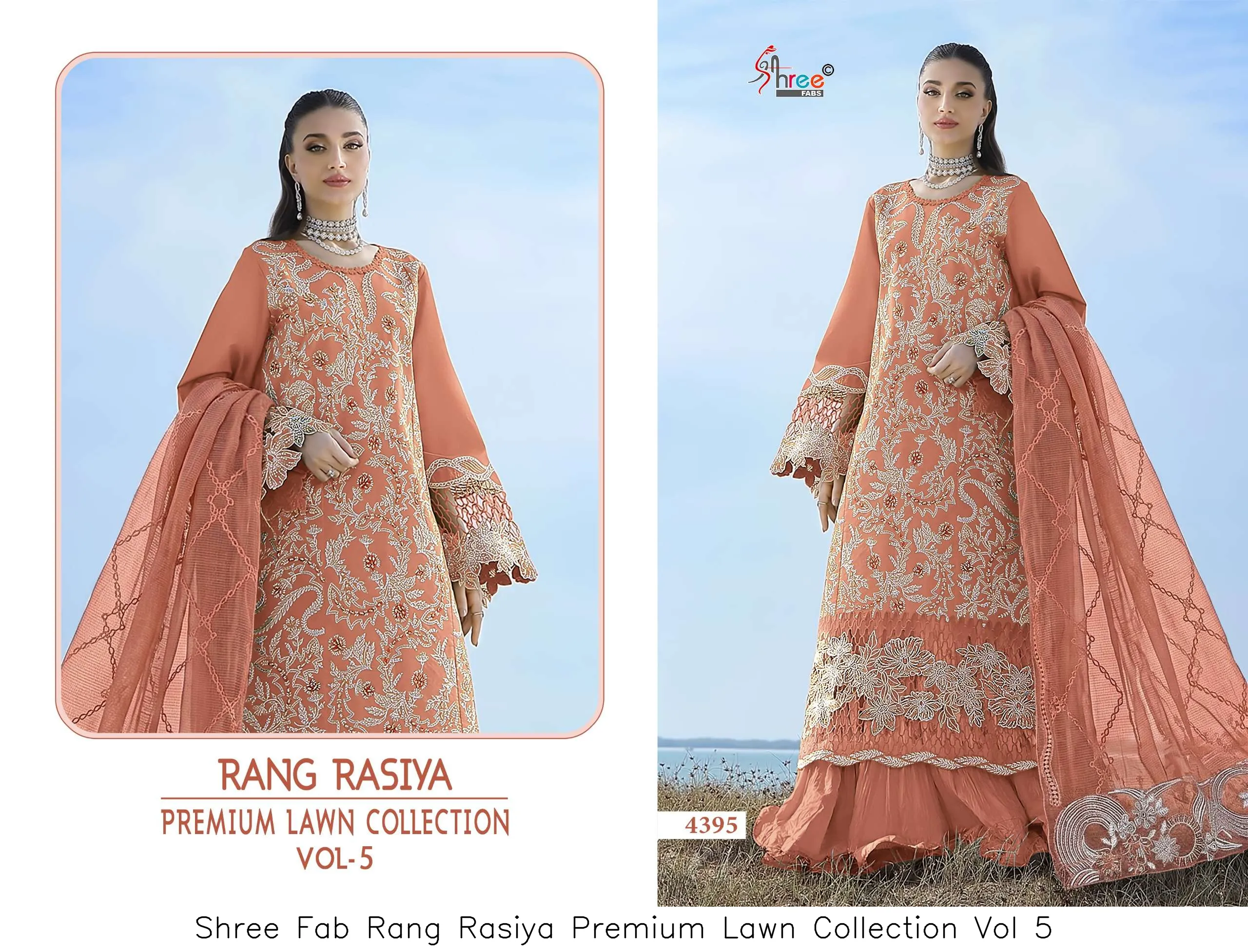 Shree Fab Rang Rasiya Premium Lawn Collection Vol 5 - Image 3