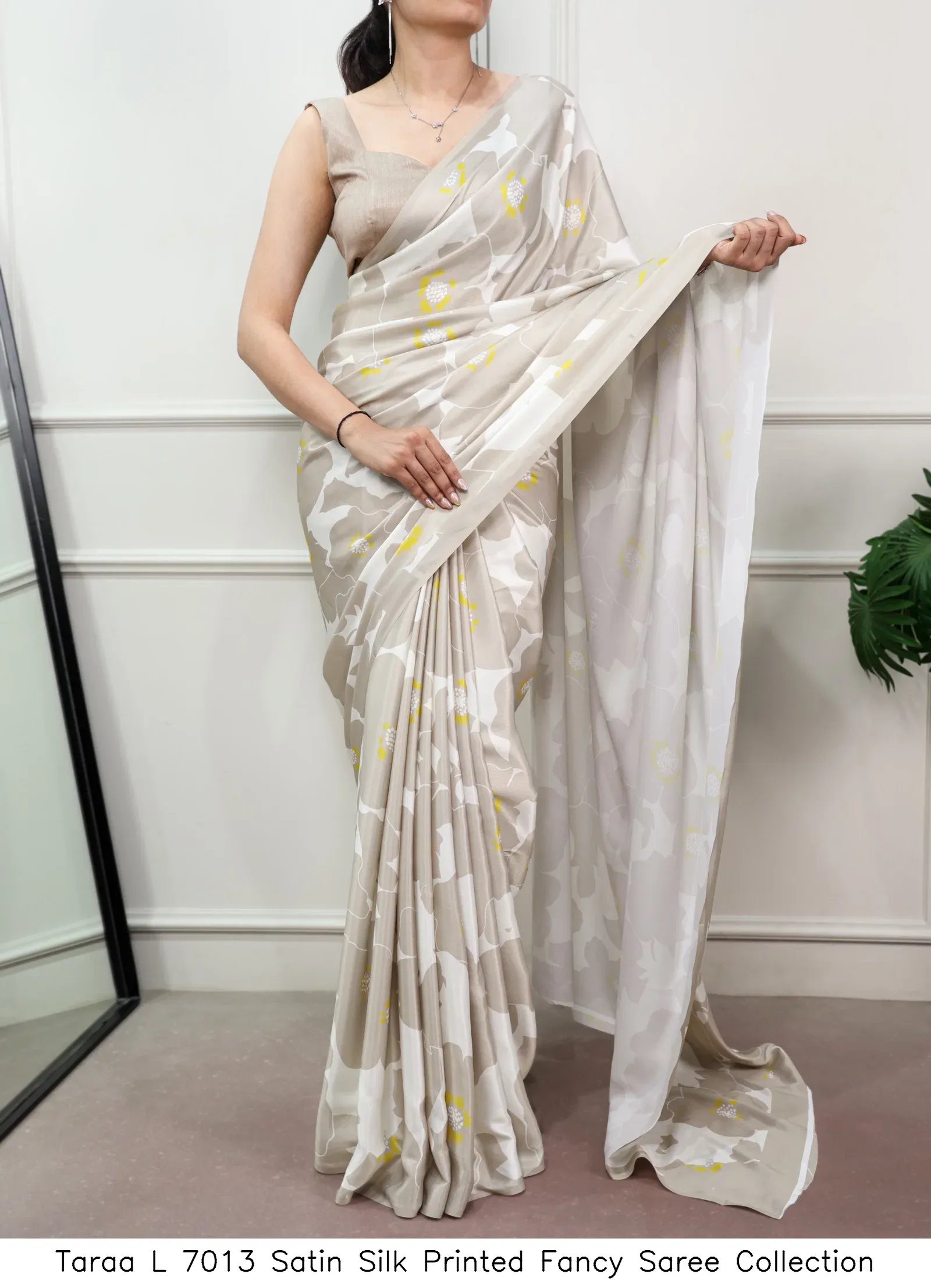 Taraa L 7013 Satin Silk Printed Fancy Saree Collection - Image 6
