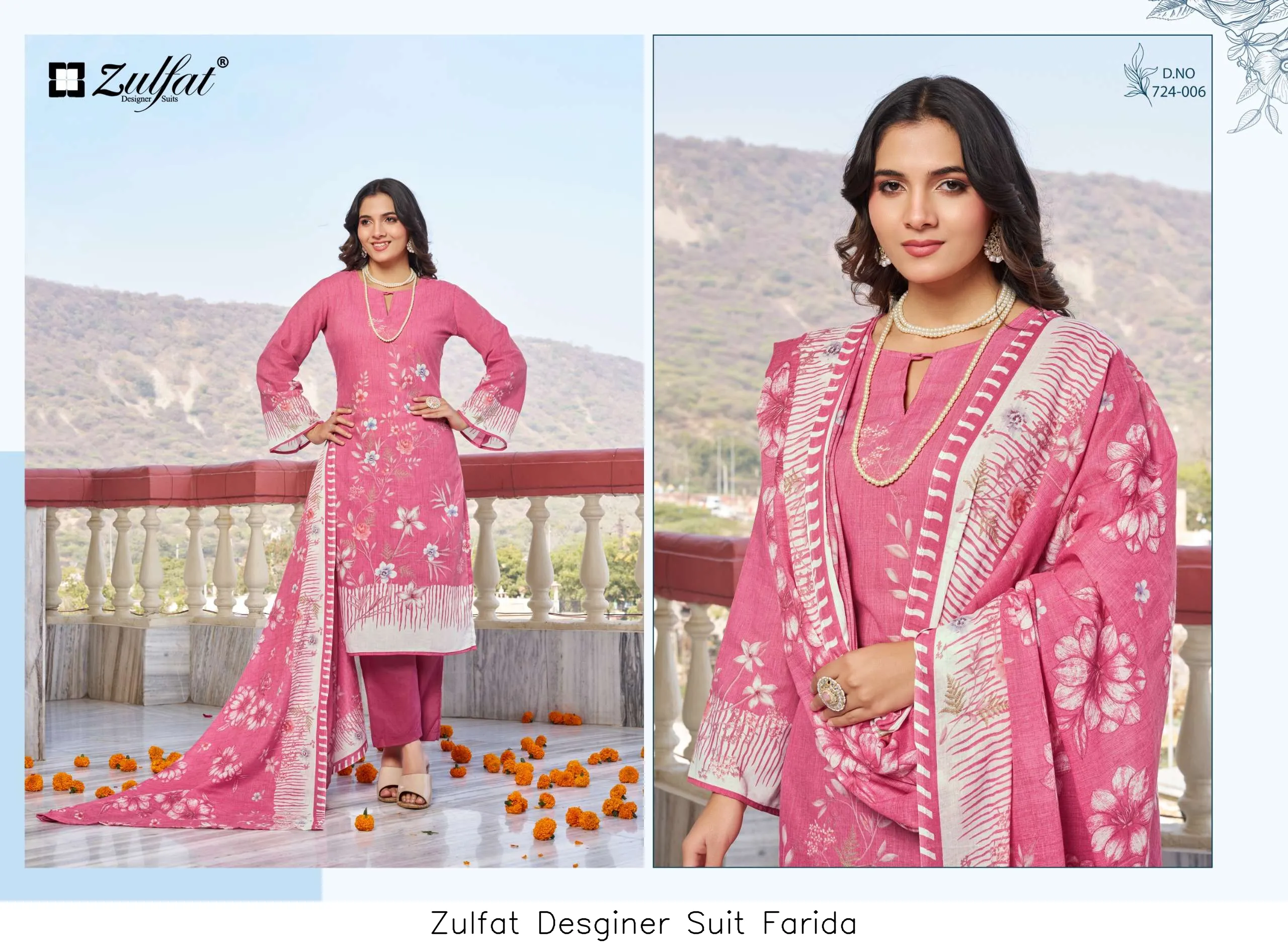 Zulfat Desginer Suit Farida - Image 10