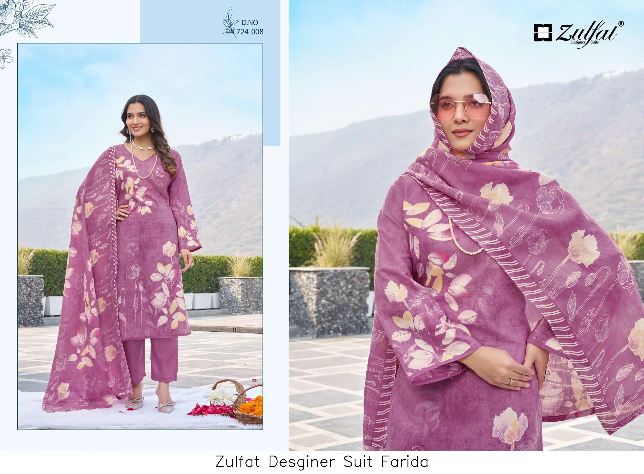 Zulfat Desginer Suit Farida - Image 6