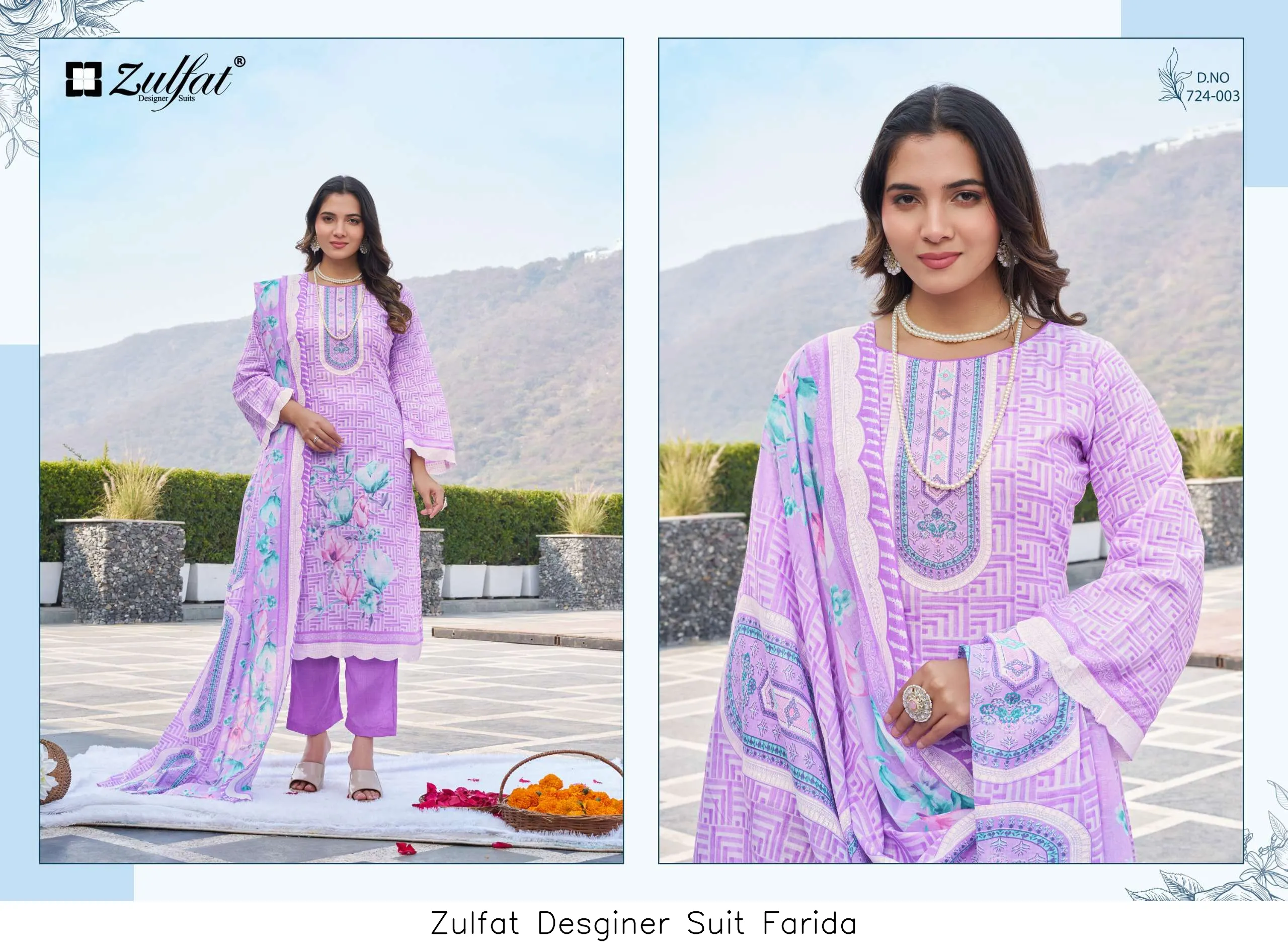 Zulfat Desginer Suit Farida - Image 7