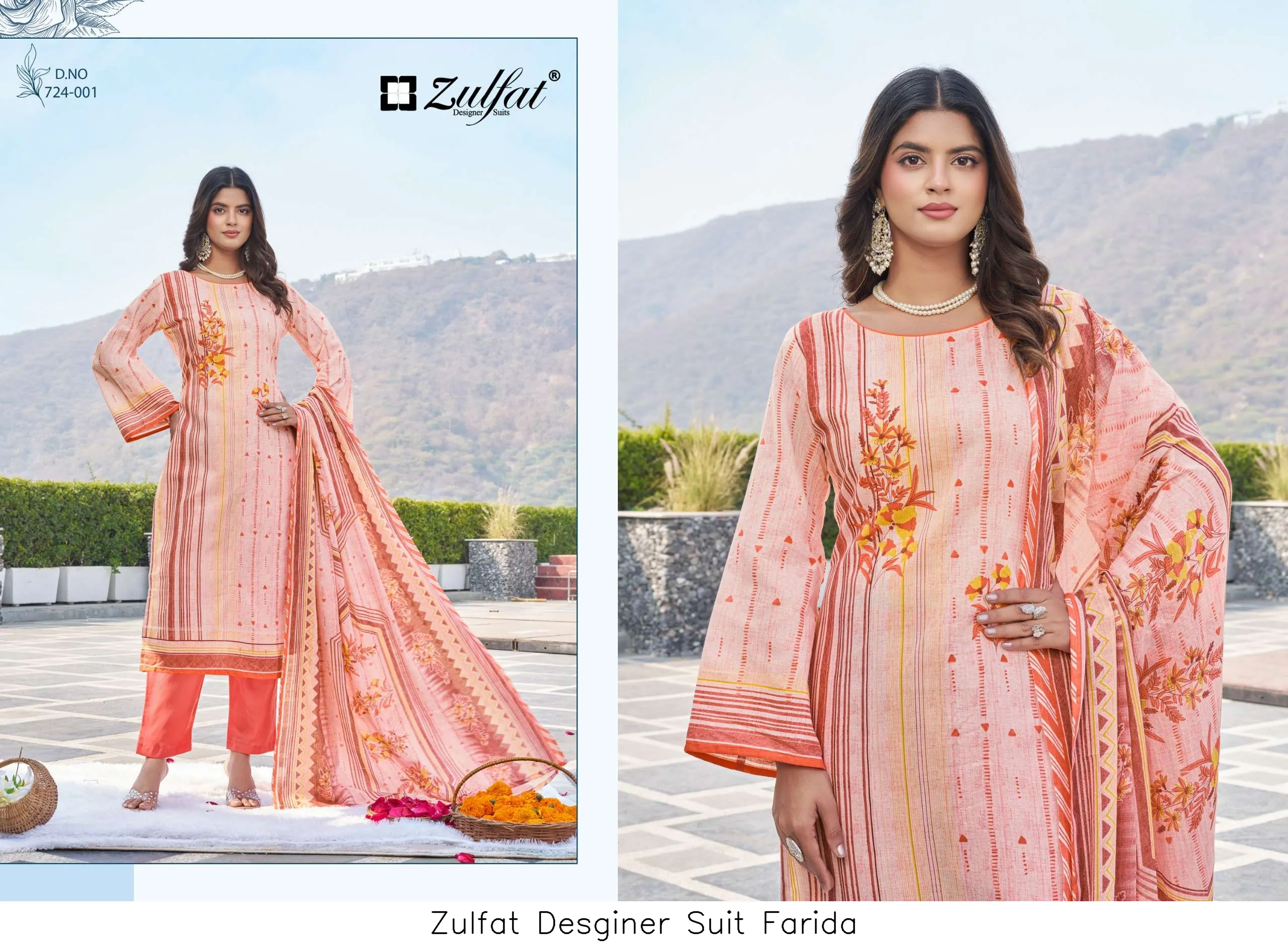 Zulfat Desginer Suit Farida - Image 8