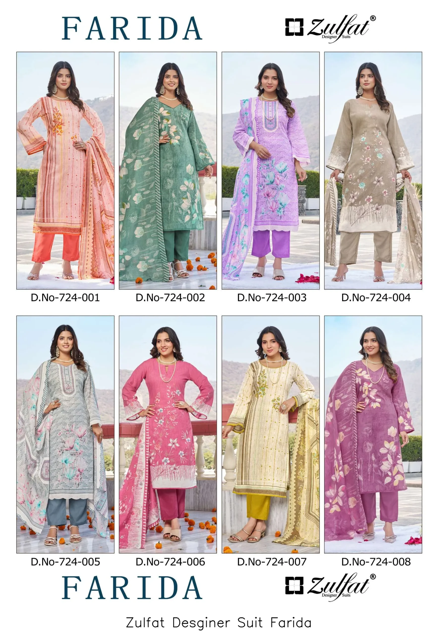 Zulfat Desginer Suit Farida - Image 9