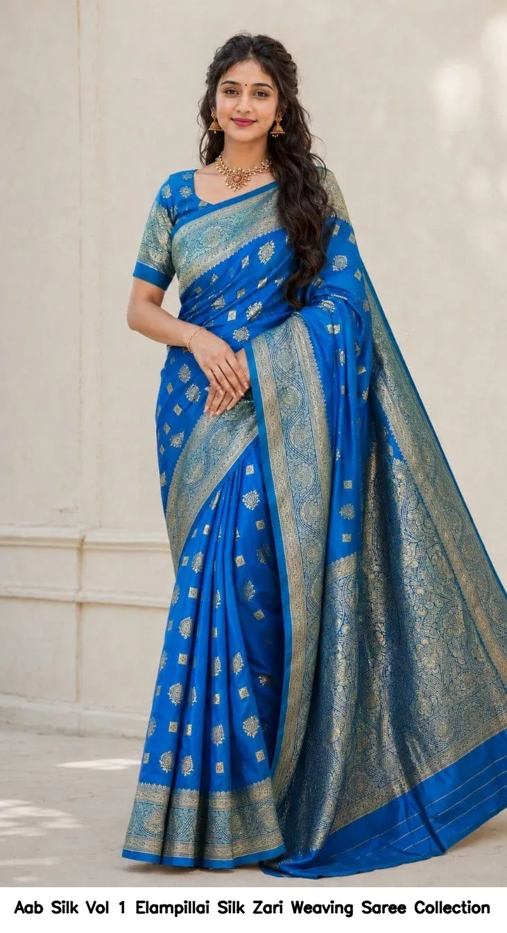 Aab Silk Vol 1 Elampillai Silk Zari Weaving Saree Collection - Image 10