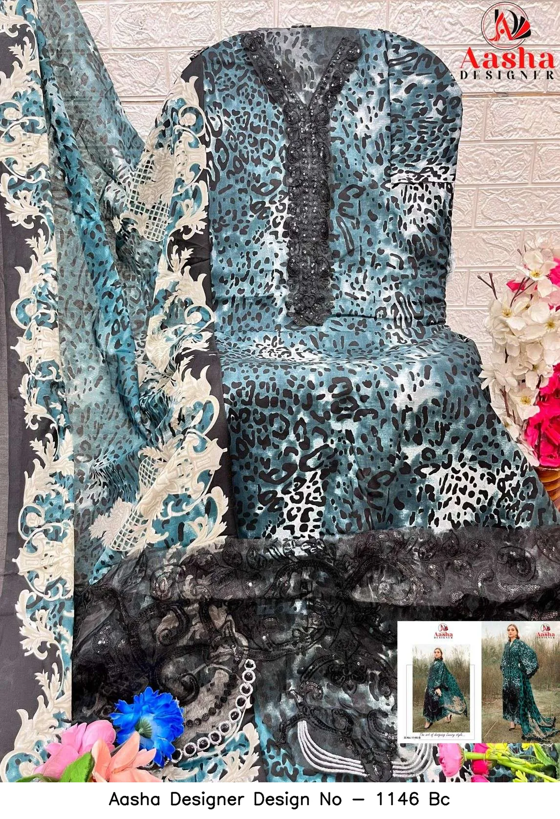 Aasha Designer Design No - 1146 Bc - Image 2