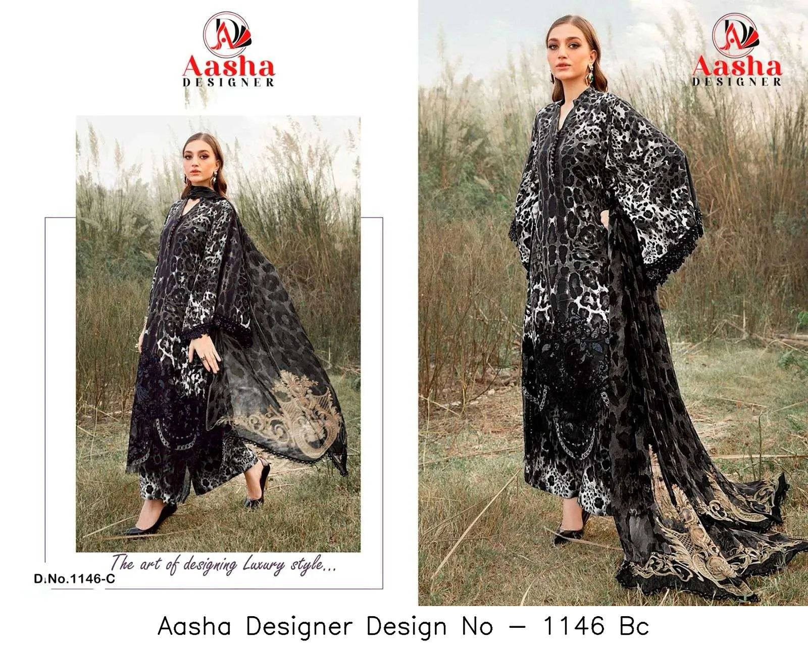 Aasha Designer Design No - 1146 Bc - Image 5
