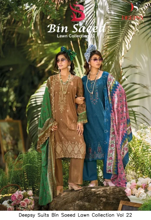 Deepsy Suits Bin Saeed Lawn Collection Vol 22