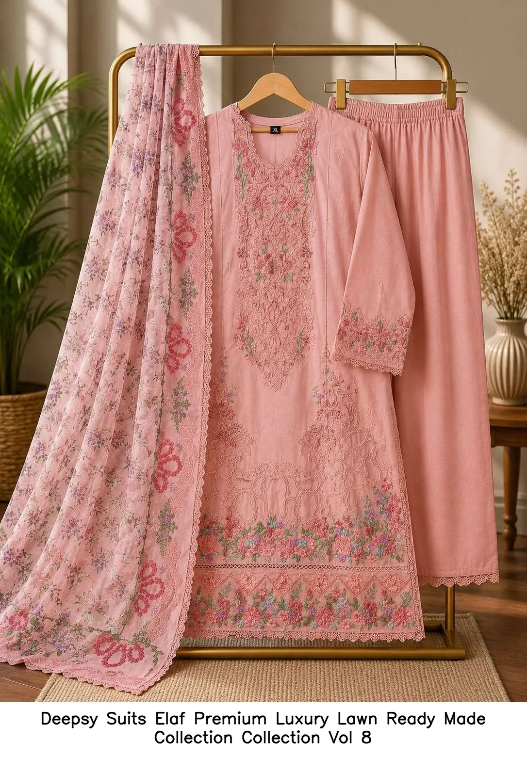 Deepsy Suits Elaf Premium Luxury Lawn Ready Made Collection Collection Vol 8 - Image 2