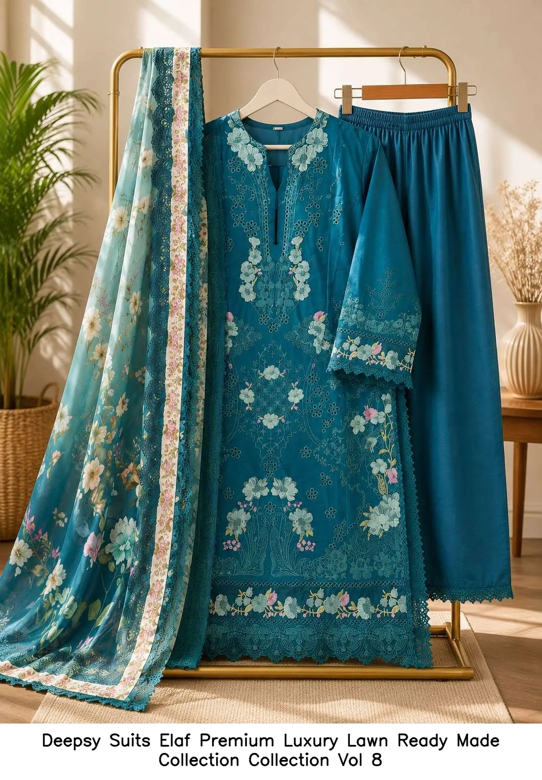 Deepsy Suits Elaf Premium Luxury Lawn Ready Made Collection Collection Vol 8 - Image 4