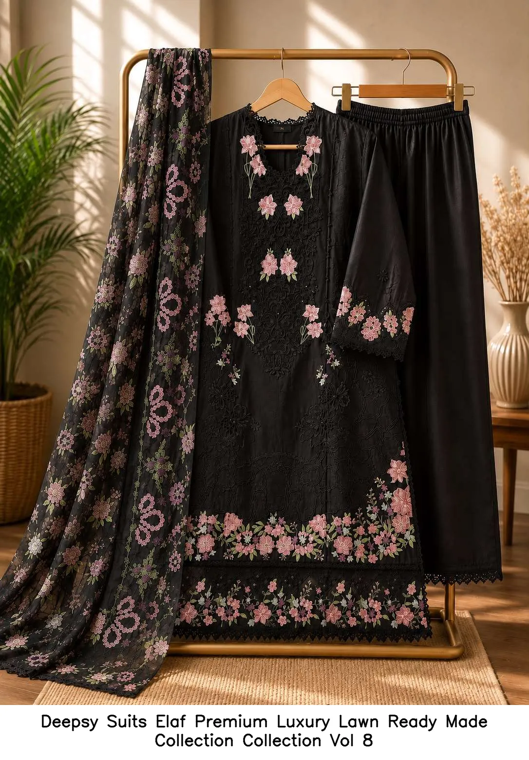 Deepsy Suits Elaf Premium Luxury Lawn Ready Made Collection Collection Vol 8 - Image 6